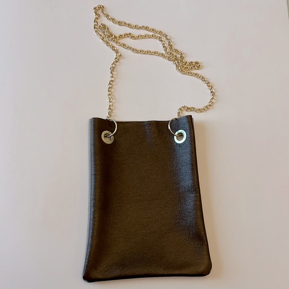 NEW Leather cell phone crossbody/pouch - Picture 1 of 11